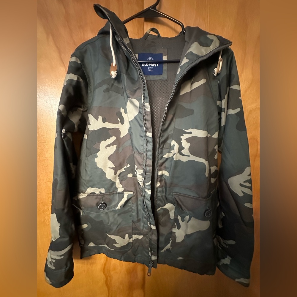 Small Camo Old NAVY Womens Jacket Full Zip
